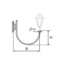 К30-0,5-0,6-12-5 кронштейн однорожковый